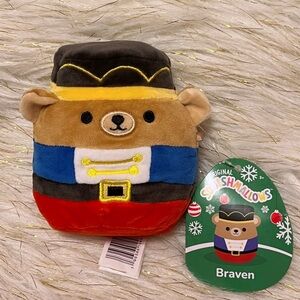 Squishmallows Braven the Bear 4.5" Stuffed Plush